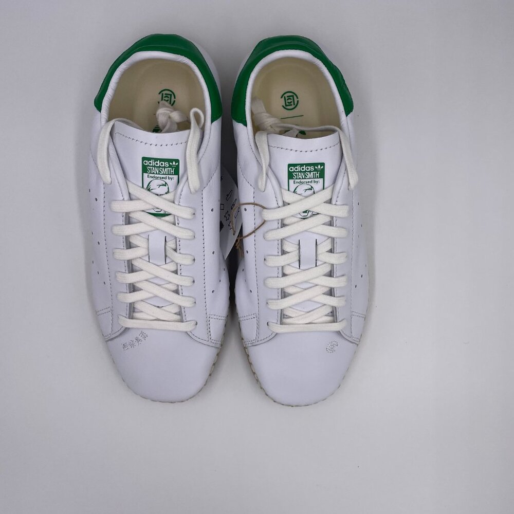 adidas Stan Smith Clot White / Green Women's Shoes - Picture 5 of 8